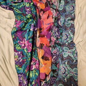 3pk Assorted Vintage Fashion Scarves